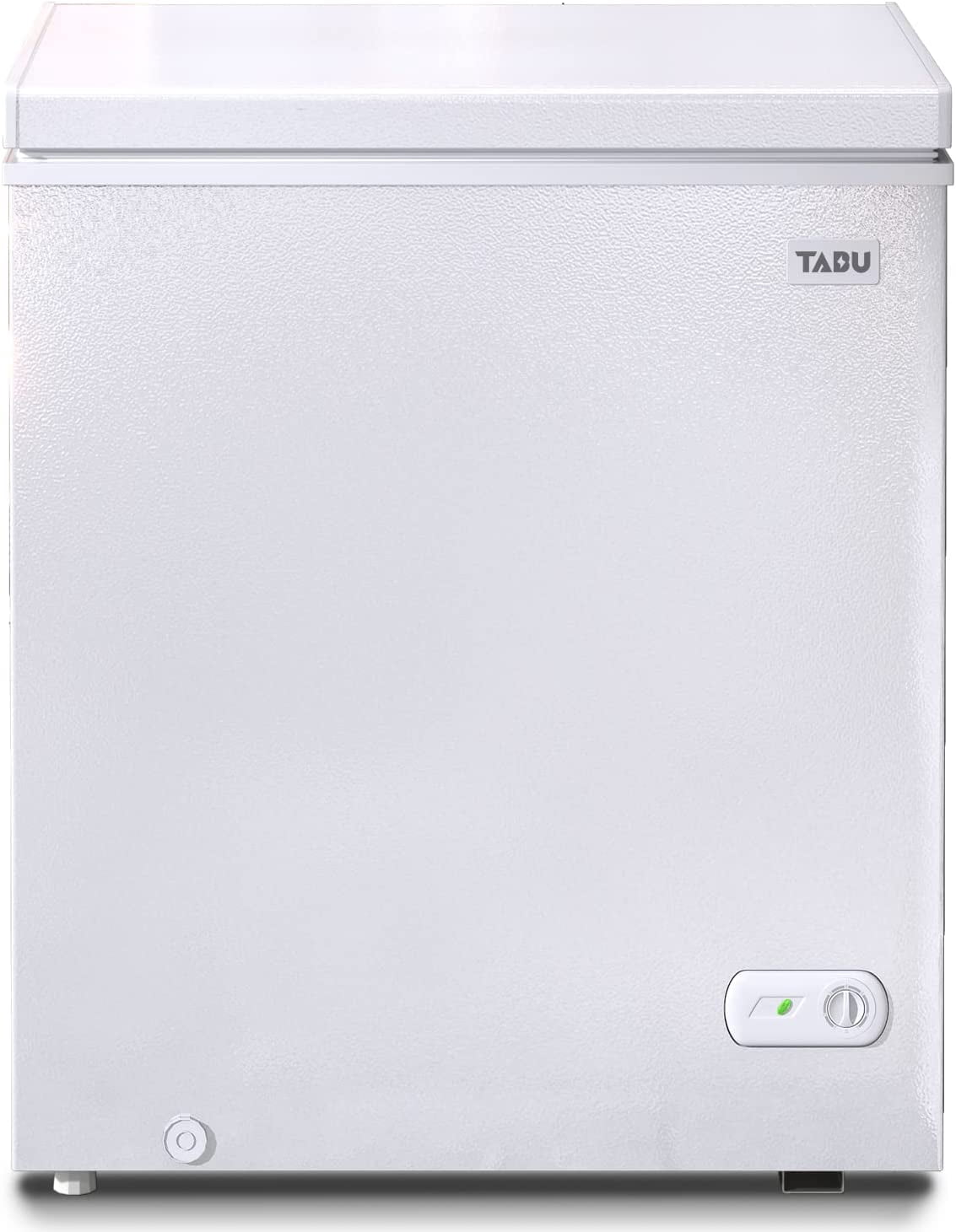 Muhub Chest Freezer, 10.0 Cu ft Deep Freezer with Adjustable Temperature, Mini Freezer with Removable Storage Basket,Compact Freezer with Top Open Door (White)