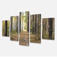 thumbnail image 2 of Chemin en Forêt de Pins d'Automne - Art Moderne sur Toile, 2 of 3