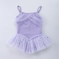 thumbnail image 3 of GYRATEDREAM Ballerina Outfits Toddler Girls Ballet Tutu Leotard Dance Glitter Camisole Skirted Ballerina Dress 3-9 Years, 3 of 7