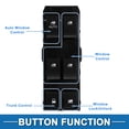 thumbnail image 3 of Interruptor de ventana eléctrica Unique Bargains No.20987340 para el lado del conductor delantero izquierdo para Chevrolet Captiva 2008-2012 Negro, 3 of 7