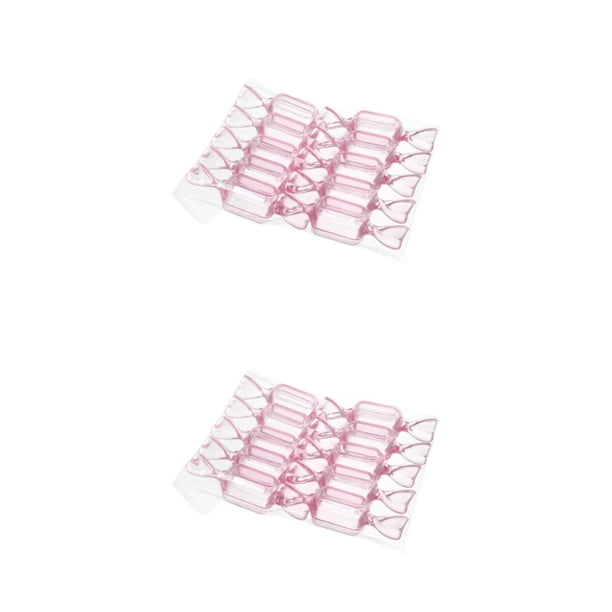 Caja de dulces portátil Advancent 10 piezas Halloween azúcar Chocolate Rosa transparente