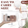 thumbnail image 2 of Bolsa de maquillaje Xuniea Mini Clear, 50 unidades, impermeable, PVC transparente, 2 of 7
