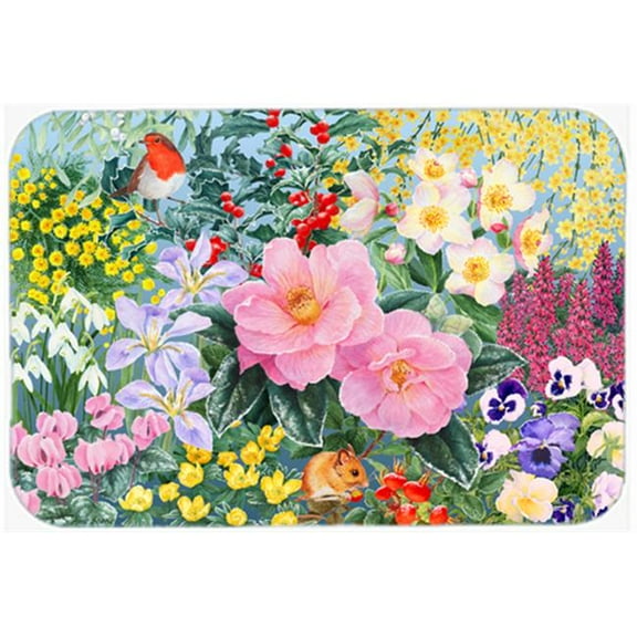 Winter Floral by Anne Searle Mouse Pad, Hot Pad or Trivet