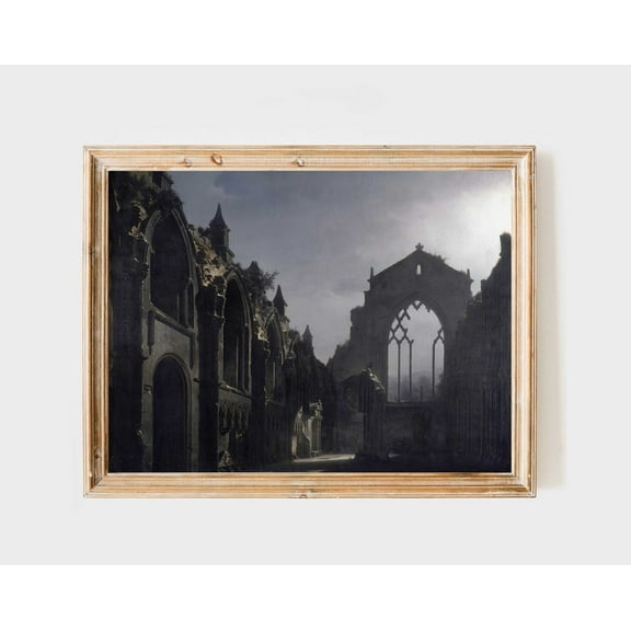 Dark Academia Decor Print, Vintage Dark Gallery Wall Art, Whimsical Victorian Moody Vintage Portrait,Surreal Art Wall Art, Modern Wall Decor, 24x36 UNFRAMED