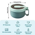thumbnail image 3 of SUSHANG Microwave Ramen Bowl with Lid 850ml Instant Noodle and Soup Cooker High-Temperature Propylene Ramen Cooker Bowl for College Dorm Room and Lunch Quick and Easy Meal Prep with Vented Lid, 3 of 8