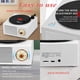 thumbnail image 5 of Altavoz inalámbrico Mini altavoz Bluetooth retro con forma de disco de vinilo atómico, reproductor de música giratorio portátil con mejora de graves, compatible con tarjeta TF/control de perilla AUX, 5 of 5