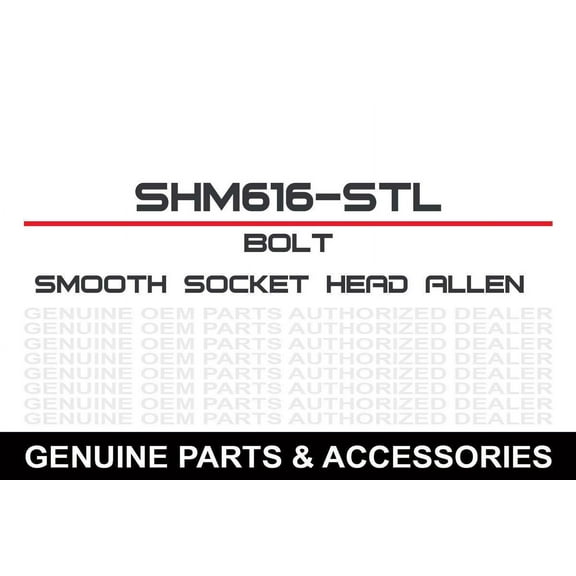 Bolt MC Hardware Smooth Socket Head Allen Bolts M6 x 1.0 x 16