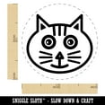 thumbnail image 2 of Charming Cat Face Self-Inking Rubber Stamp Ink Stamper - Brown Ink - Medium 1 Inch, 2 of 7