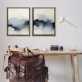 thumbnail image 2 of Stupell Industries Mysterious Abstract Obscure Watercolor Abstract Painting Brown Floater Framed Canvas Art Print Wall Art, 25 x 31, Set of 2, 2 of 9
