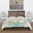 thumbnail image 2 of Designart 'Teal Buds II' Traditional Duvet Cover Set, 2 of 4