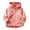 Pink, variant on Edvintorg 12Months-6Years Toddler Winter Clothes Long Sleeve Boys Girls Fashion Solid Color Cute Plush Thickening Keep Warm Zipper Hoodie Coat
