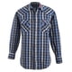 thumbnail image 1 of Camisa Vaquera Wrangler Hombre Manga Larga Lg41 azul EG, 1 of 6