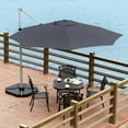 thumbnail image 4 of Costway Parasol Déporté de Patio 11 Pieds Rotation 360° Inclinaison en Aluminium Gris, 4 of 10