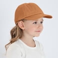 thumbnail image 5 of XIMIN Toddler Boys Baby Girls Original Classic Low Profile Baseball Cap Golf Dad Hat Adjustable Cotton Hats Unconstructed Plain Cap for Summer Outdoor (2 Years, Orange), 5 of 9
