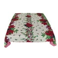 thumbnail image 2 of Shiny Gold Accents on Large Christmas Patterns Decorative Tablecloth, 2 of 11