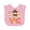 AD-Pink, variant on Inktastic Faux Crochet Cute Highland Cow Boys or Girls Baby Bib