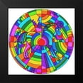 thumbnail image 2 of Green, Howie 15x15 Black Modern Framed Museum Art Print Titled - Pop Art Pony Circle, 2 of 5