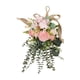 thumbnail image 4 of Guirnalda floral decorativa para puerta de entrada, corona floral con forma de lágrima para Rosa, 4 of 9