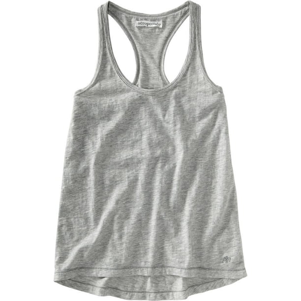 Aeropostale - Camiseta sin mangas para mujer, color gris, extragrande