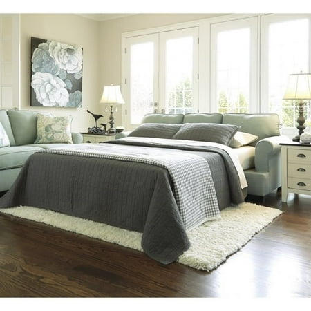 Ashley Daystar Fabric Queen Size Sleeper Sofa in Seafoam ...