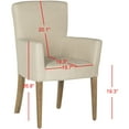 thumbnail image 6 of SAFAVIEH Dale Classic Solid Arm Chair, Hemp, 6 of 7