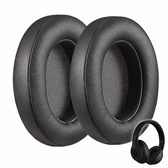 Ear Pads for Beats Studio 2.0, Studio 3 Wired & Wireless, B0500, B0501 Headphones, Replacement Memory Foam Ear Pad, Left/Right Pair (Black)