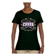 thumbnail image 2 of Wild Bobby Cheerleading All Stars Girl Sports Women Graphic Tee, Forest Green, 3X-Large, 2 of 5