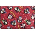 thumbnail image 4 of Dreamtimes Cute Christmas Penguins Non-Slip Area Rug 72"x48", Happy New Year Soft Non Slip Washable Floor Mats for Indoor Front Porch,Living Room, Bedroom,Kitchen, 4 of 7