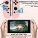 thumbnail image 2 of Controlador inalámbrico Nintendo switch, compatible con doble vibración / control de movimiento / captura de pantalla / despertador (rosa), 2 of 8