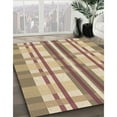 thumbnail image 2 of Ahgly Company Indoor Rectangle Patterned Petra Gold Brown Area Rugs, 7' x 10', 2 of 6