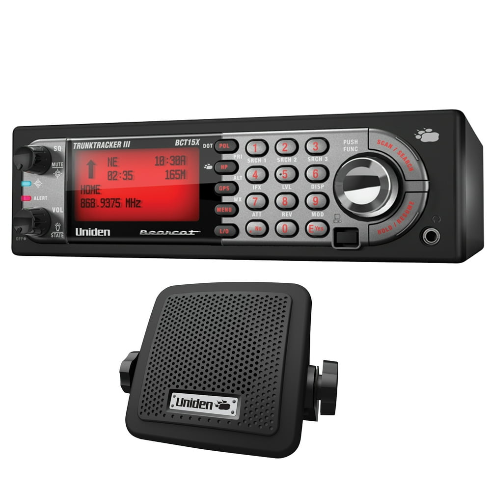 Uniden BCT15X Bearcat Scanner with BearTracker Warning System & BC7