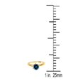 thumbnail image 3 of AoneJewelry 0.50 Carat Blue Diamond Solitaire Ring In 10K Solid Rose, White & Yellow Gold, 3 of 5