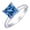 Blue Diamond, variant on 0.5 to 10 Carat Classic 14K White Gold Princess Cut Solitaire Engagement Ring (AAA Quality) Black Diamond 1 Carat Size-7