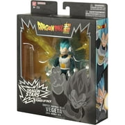 Dragon Stars Series - Dragon Ball Super - Super Saiyan Blue Vegeta, Power Up Pack 6.5 Action Figure Set