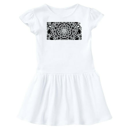 

Inktastic Kansas Silhouette Mandala Gift Baby Girl Dress