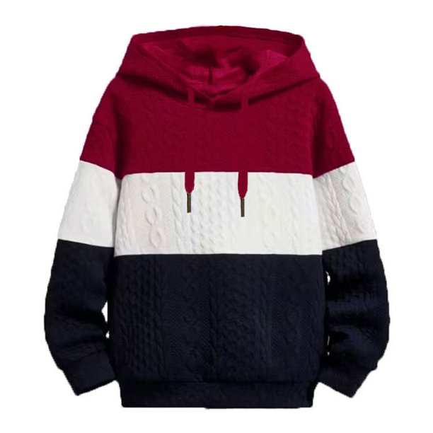 Sudadera con capucha para hombre, sudadera con capucha de manga larga con bloques de color, sudadera con capucha, camisa deportiva, blusa para hombre
