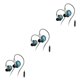 thumbnail image 3 of Methold Auriculares con cable Auriculares intrauditivos 3.5 mm Entrenamiento Correr Auriculares de alta Teléfonos móviles Computadoras No.04 3Conjunto, 3 of 6