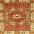 thumbnail image 1 of Ahgly Company Machine Washable Indoor Square Abstract Orange Area Rugs, 8' Square, 1 of 7