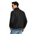 thumbnail image 4 of Yungyresw Varsity Jacket Ribbed Collar Baseball Jacket Full Zipper Slim Fit Jacket for Casual Wear Street Fashion, 4 of 6