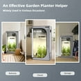 thumbnail image 3 of Costway 36''x20''x63'' Mylar Hydroponic Grow Tent w/Observation Window & Floor Tray Gray, 3 of 9