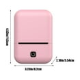 thumbnail image 3 of Portable Bluetooth Label Printer - 203DPI Wireless Thermal Barcode Sticker Printer for Small Business, Home Organization, Shipping, Inventory with 57mm Adhesive Paper (Pink), 3 of 6