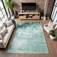 thumbnail image 7 of Addison Rugs Mayfield Premium Machine Washable Transitional Modern Aqua Rectangle Rug, 3' x 5', 7 of 7