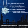 thumbnail image 2 of Gem Stone King 925 Silver and 10K Yellow Gold Pear Shape Flower Pendant with Chain Topaz Moissanite (3.07 Cttw), 2 of 6