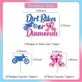 thumbnail image 6 of 13pcs Dirt Bikes & Diamonds Unisex Gender Reveal Cake Toppers (Pink, Blue) - Durable Rectangular Shaped, Diamond Subject, 6 of 6