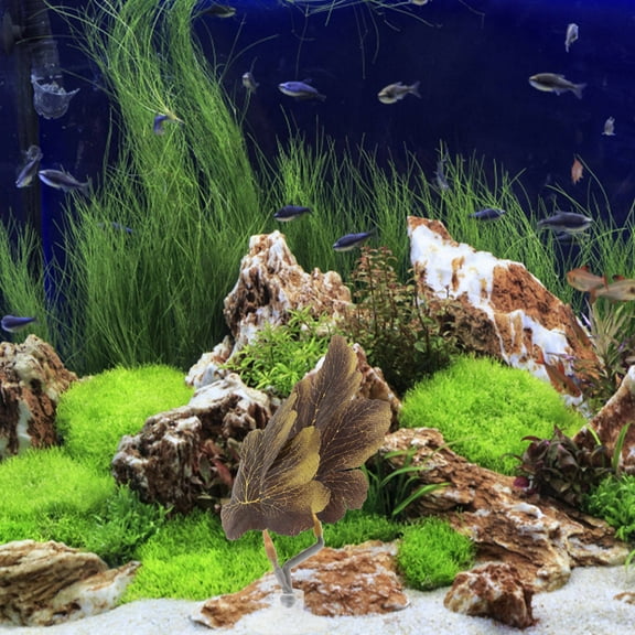 Pretyzoom Fish Rest Leaf Betta Fish Leaf Plastic Naturalistic Tank Decoration For Aquarium 1Pcs