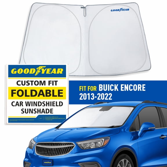 Goodyear Foldable Windshield SunShade for Buick Encore 2013-2022, SUV car accessories, Sunshade Cover, Sun Shade Car Windshield, Window Sun Blocker - GY008344