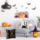thumbnail image 2 of Juego de 4 fundas de almohada decorativas de Halloween de 18 x 18 pulgadas, diseño de granja de Happy Halloween, funda de cojín decorativa de otoño en blanco y negro para sofá de casa, 2 of 5