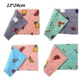 thumbnail image 3 of Oleegame 1PC Ten Dollar Items Double Printed Rag Two Color Dish Towel Coral Pink, 3 of 6