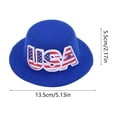 thumbnail image 3 of 4th of July Decorations Pet Bowknot Hat,Patriotic Pet Apparel Hat Headband Decor For Small Medium Dogs Cats Party,Photo Shooting,Holiday Gathering,5.12x4.33x1.26 Inch, 3 of 6