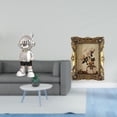 thumbnail image 2 of Figura de escritorio,Estante con estatua de astronauta para decoración de oficina y hogar,Figura decorativa de escritorio de resina para decoración del hogar,Marco de fotos,Marco de fotos, 2 of 8